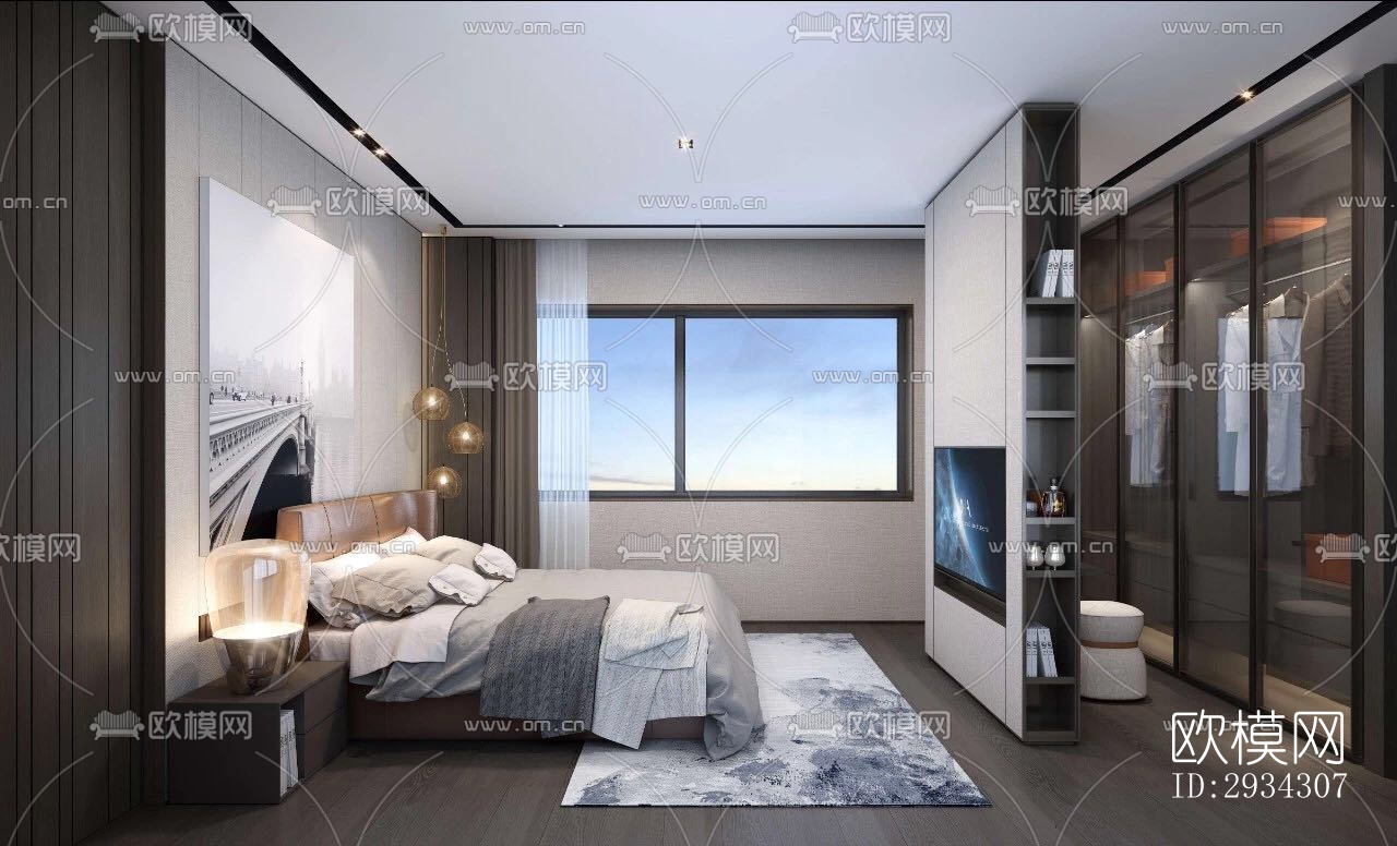 现代复式效果图下载（渲染图19）