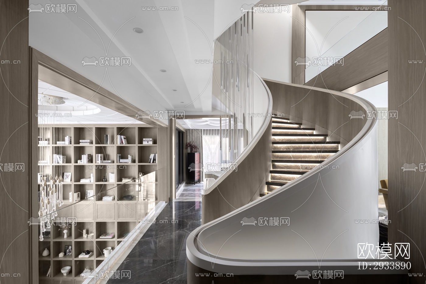 后现代别墅效果图下载（渲染图6）