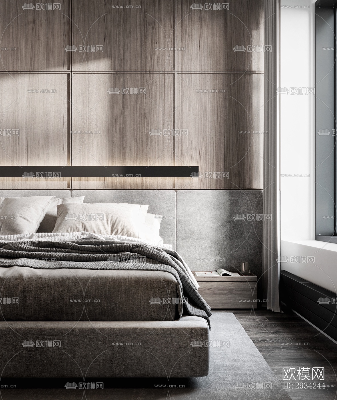 现代复式效果图下载（渲染图8）