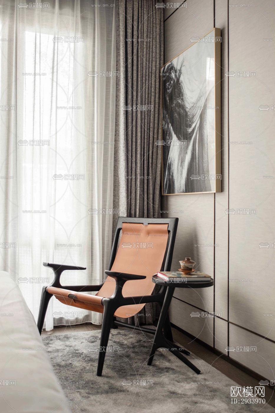 新中式别墅效果图下载（渲染图9）