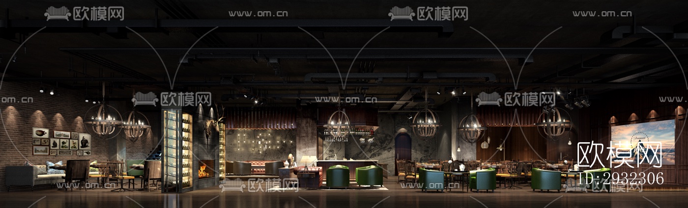 工业风酒吧效果图下载（渲染图6）
