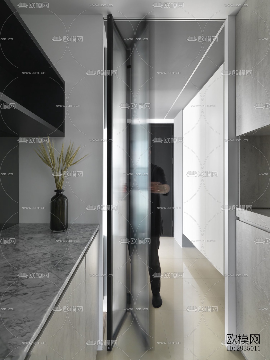 现代平层效果图下载（渲染图9）