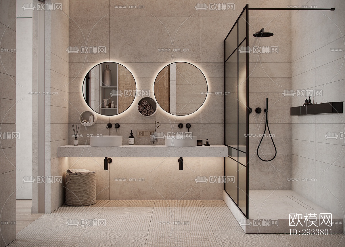 现代公寓效果图下载（渲染图4）