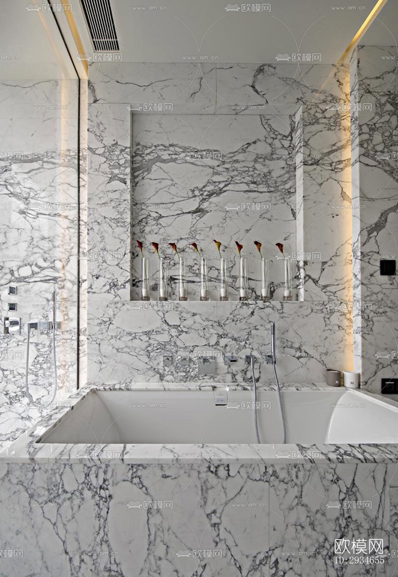 新中式平层效果图下载（渲染图5）