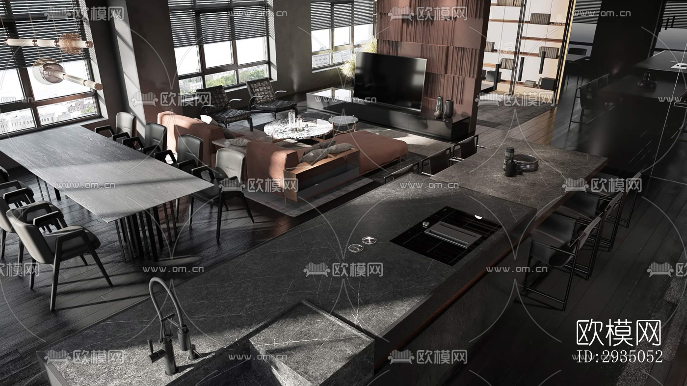 高级灰平层效果图下载（渲染图20）