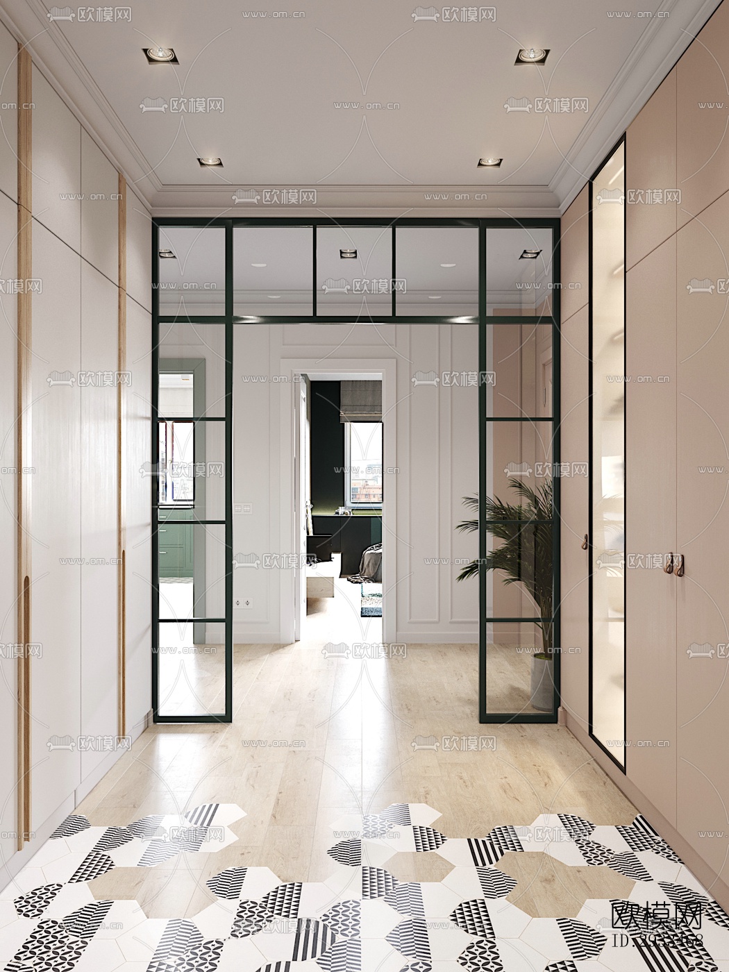 北欧公寓效果图下载（渲染图4）