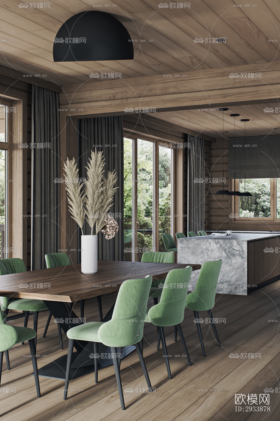 北欧别墅效果图下载（渲染图18）