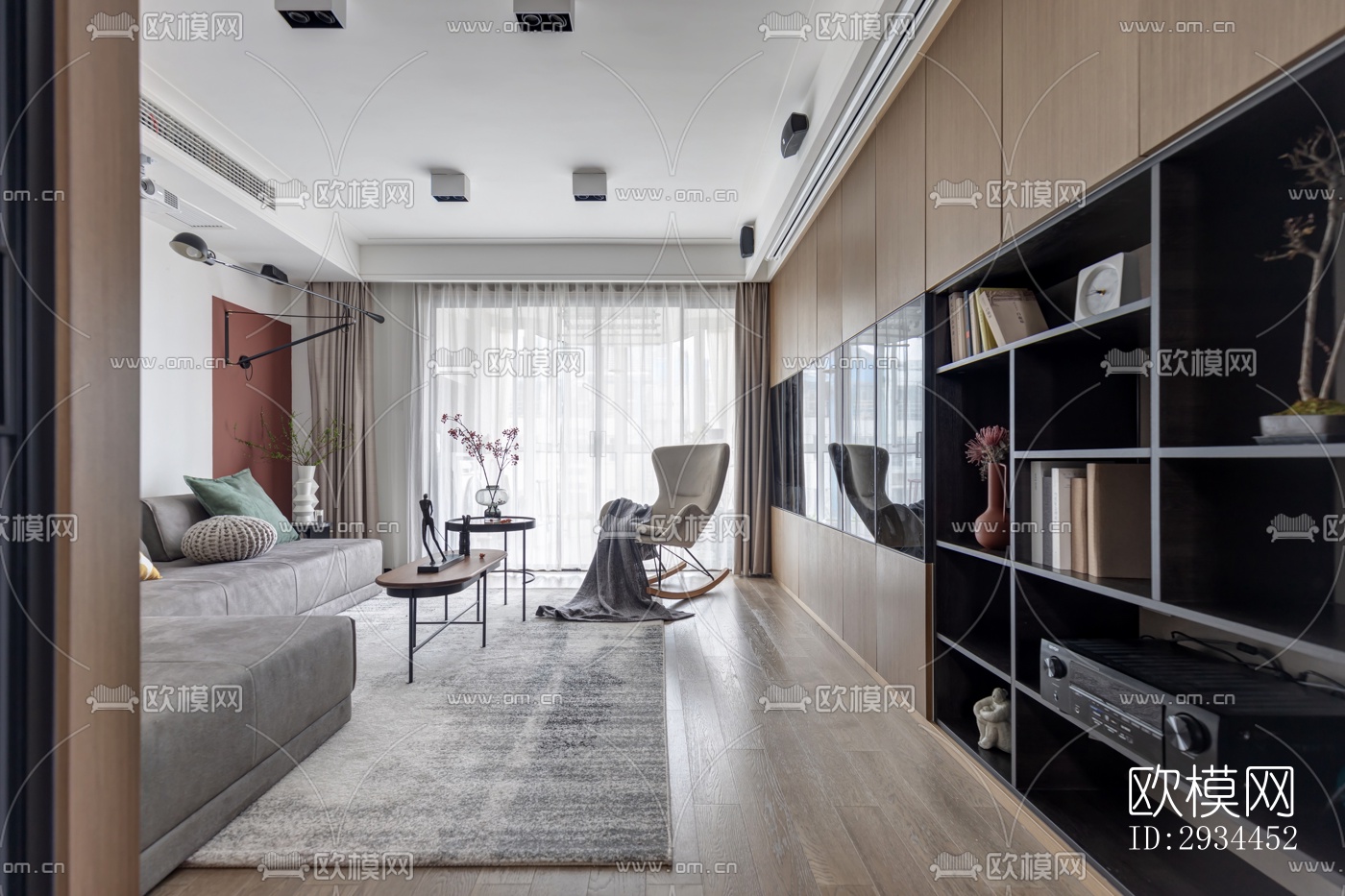 后现代平层效果图下载（渲染图5）