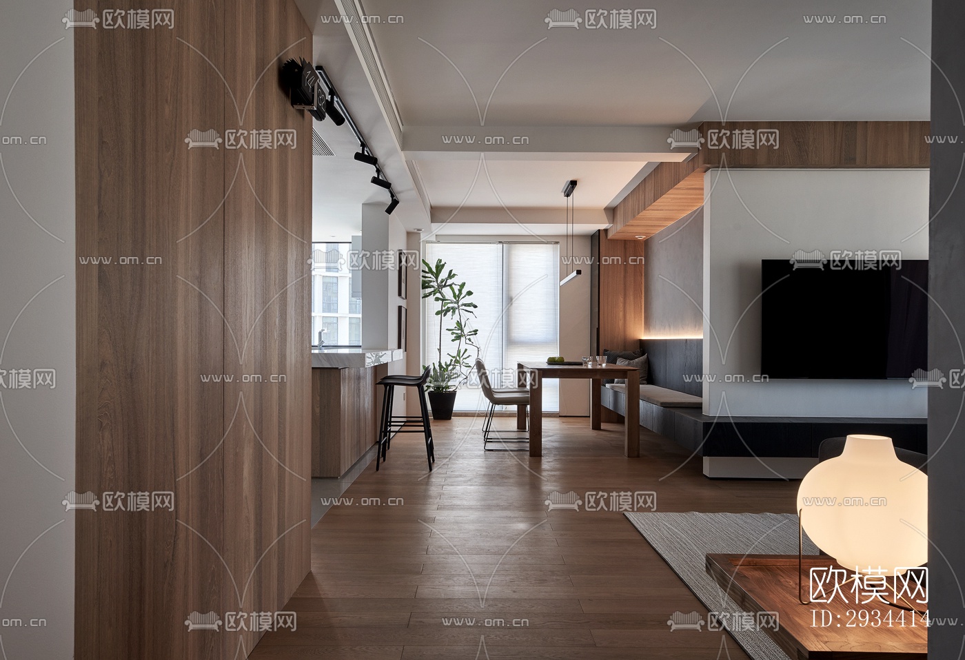 北欧平层效果图下载（渲染图16）