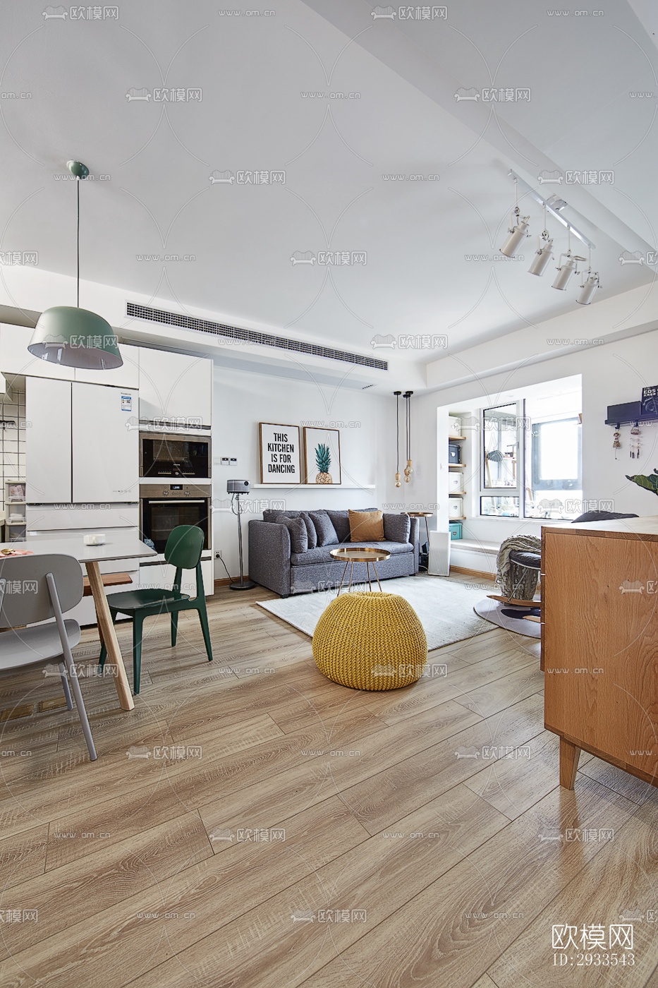 北欧公寓效果图下载（渲染图14）