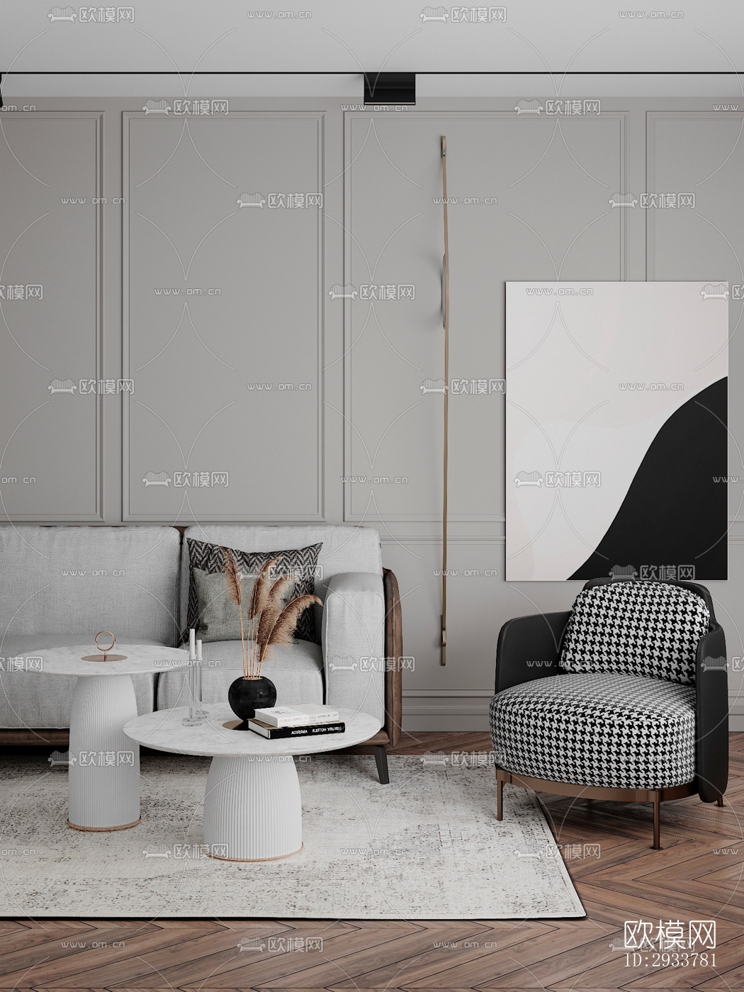 现代公寓效果图下载（渲染图19）