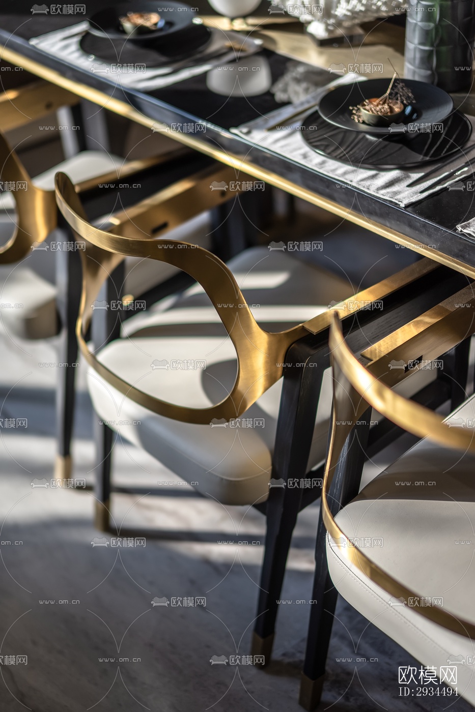 新中式平层效果图下载（渲染图2）