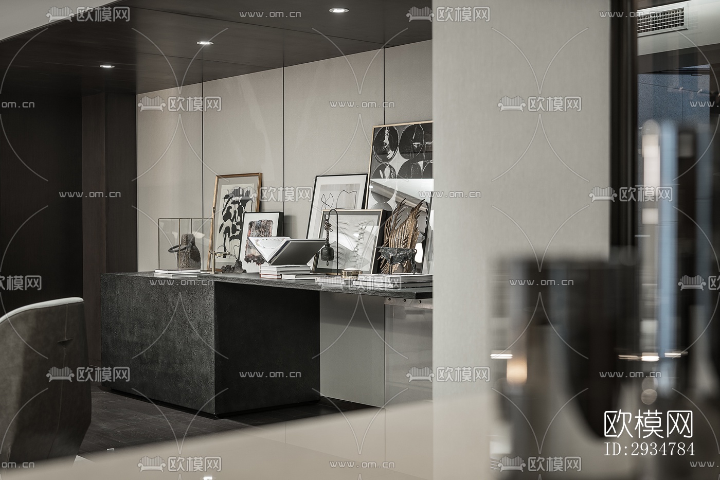 现代平层效果图下载（渲染图10）