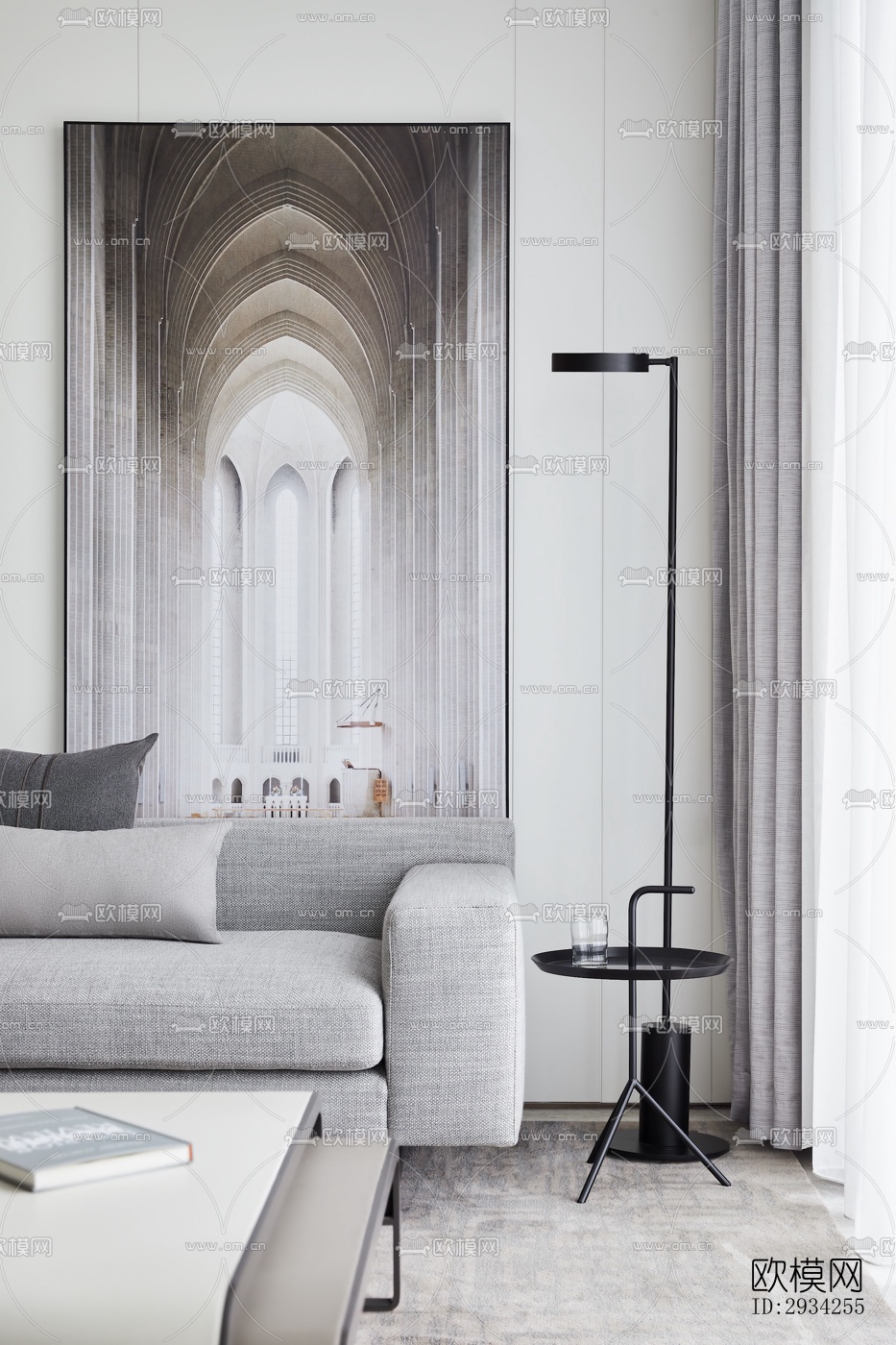 现代复式效果图下载（渲染图8）