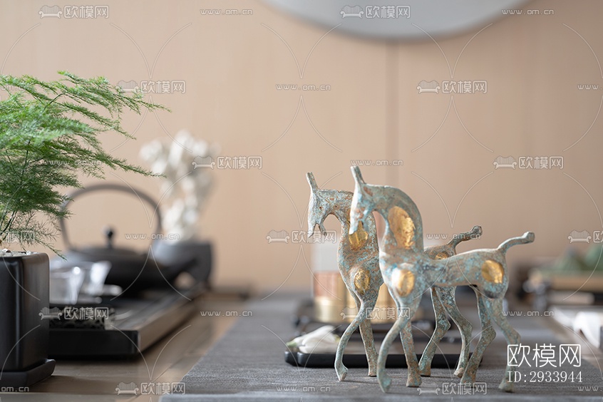 新中式别墅效果图下载（渲染图5）