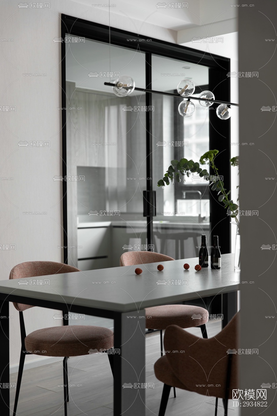 现代平层效果图下载（渲染图5）