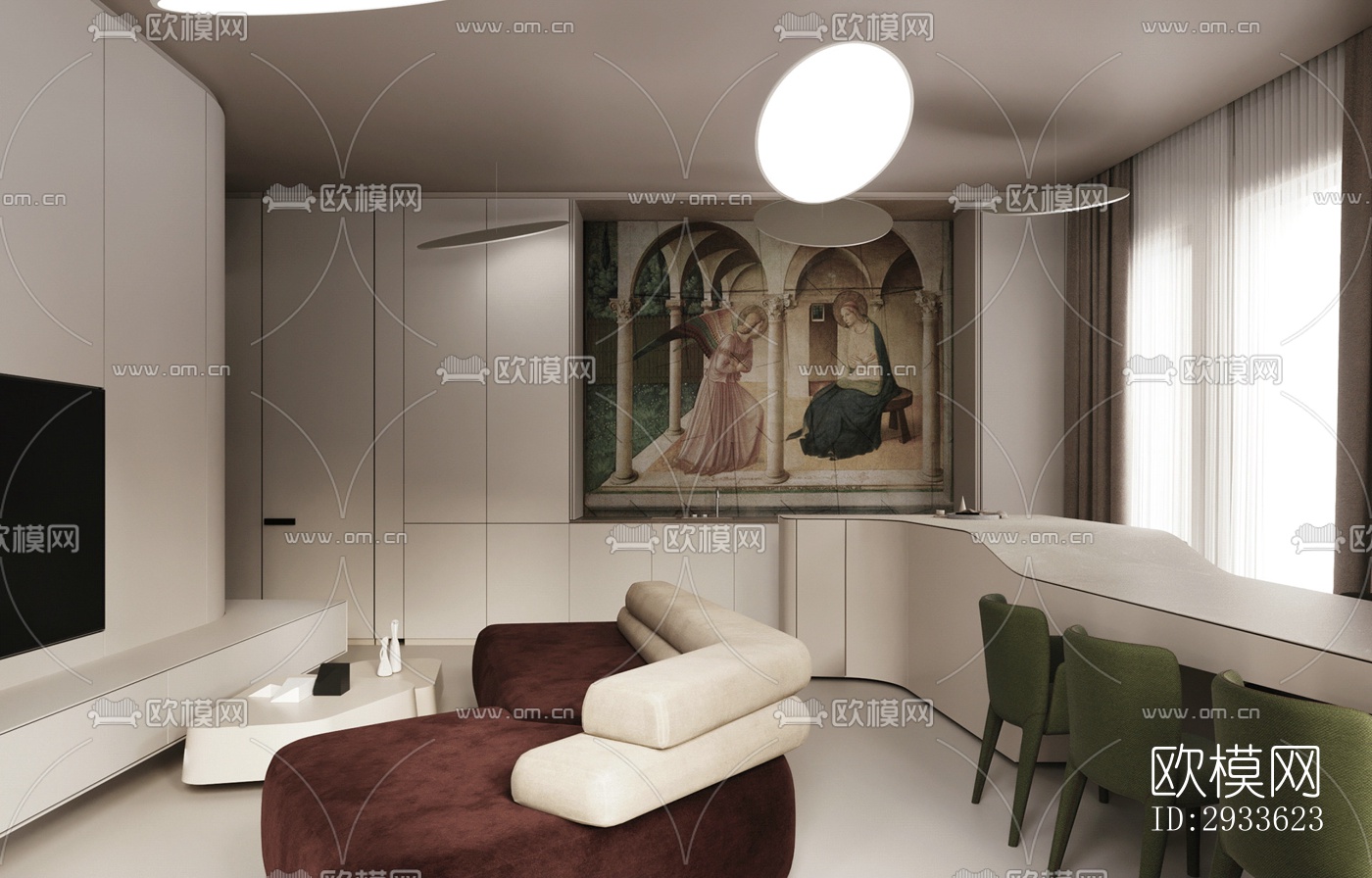 北欧公寓效果图下载（渲染图19）