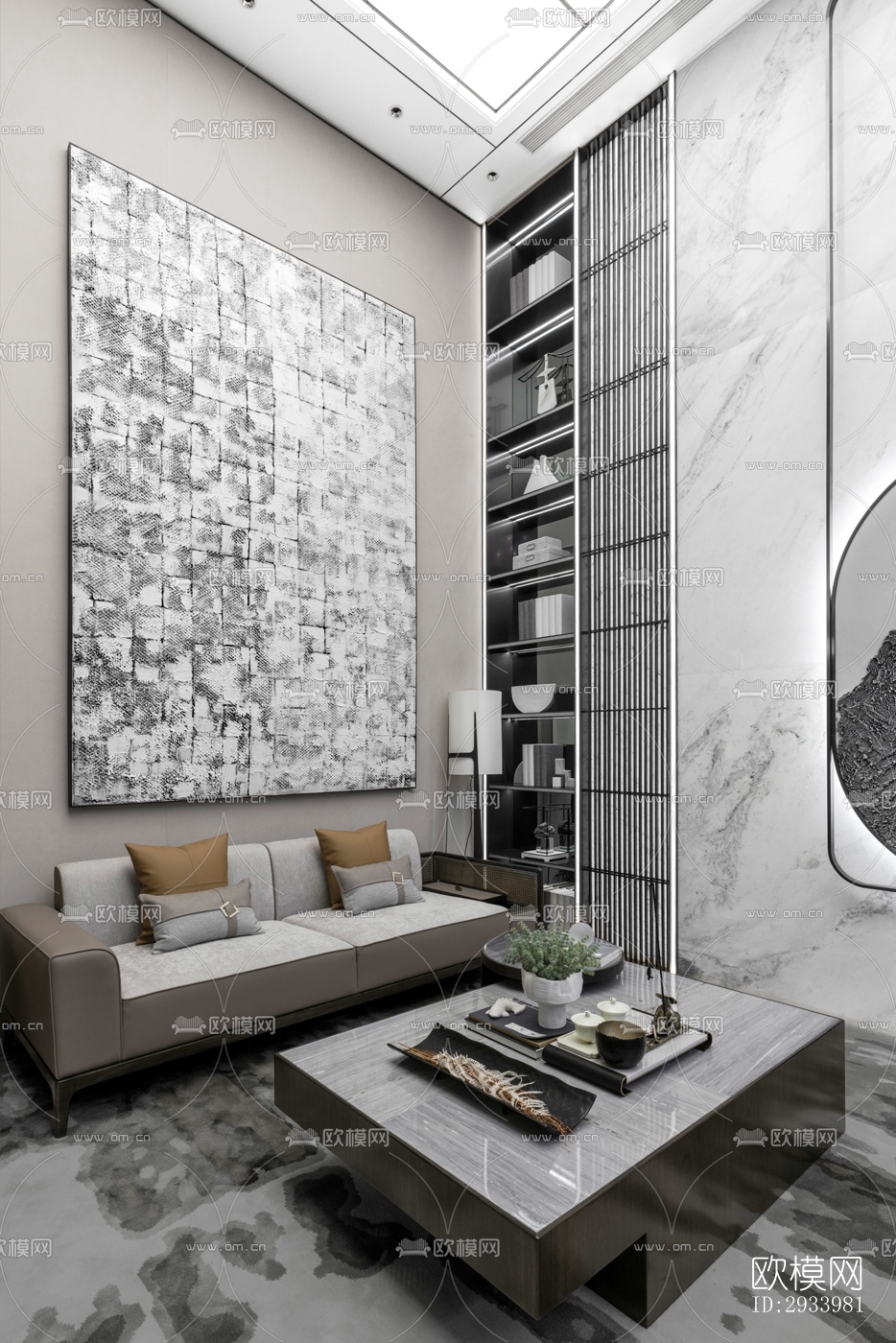 新中式别墅效果图下载（渲染图14）