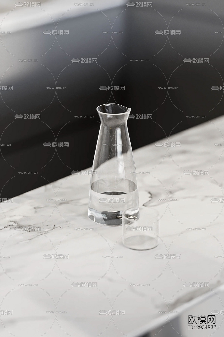 现代平层效果图下载（渲染图10）