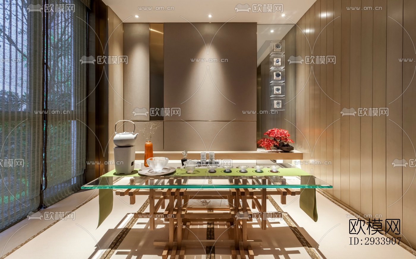 新中式别墅效果图下载（渲染图17）