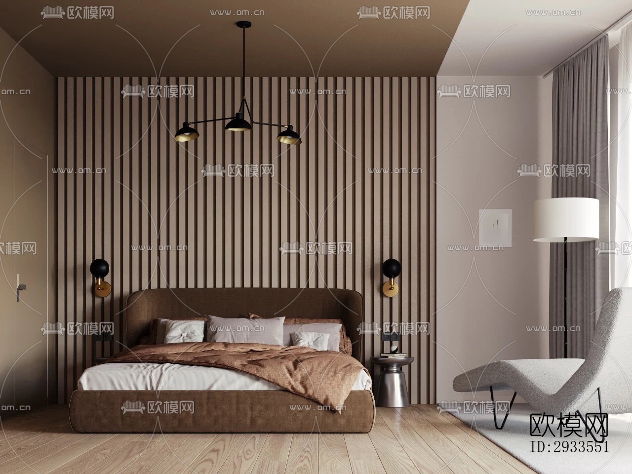 北欧公寓效果图下载（渲染图6）