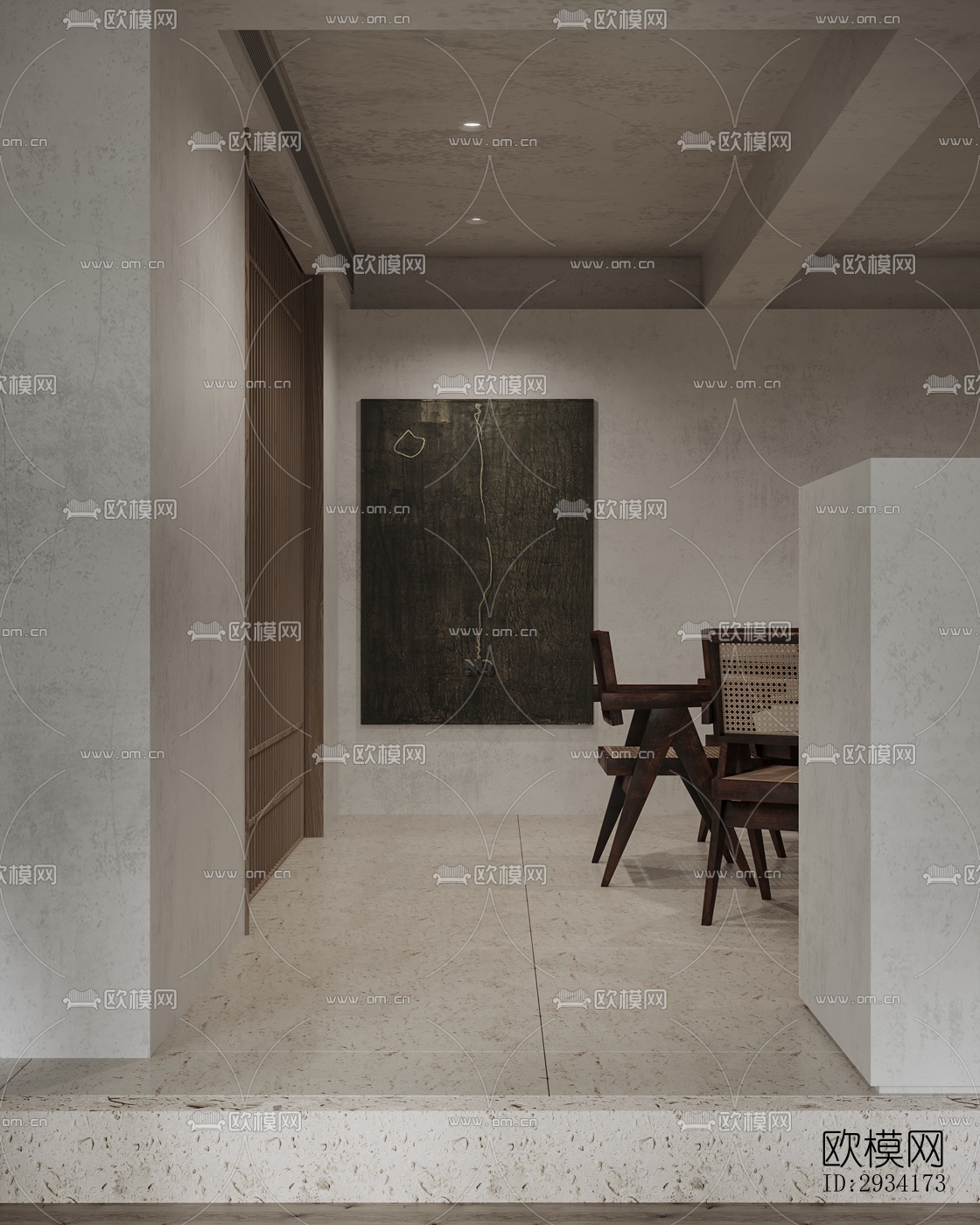 侘寂复式效果图下载（渲染图12）