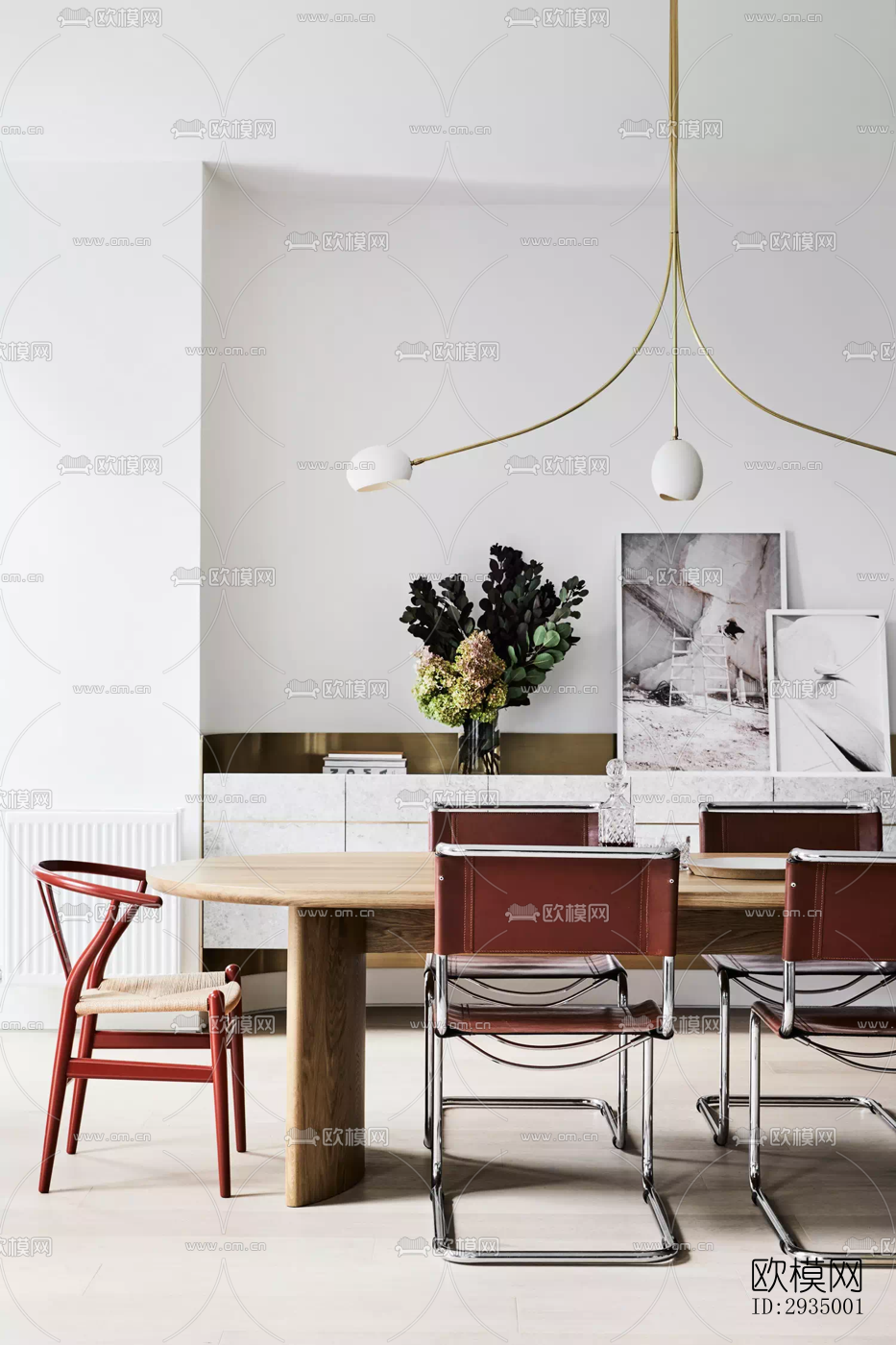 现代平层效果图下载（渲染图19）