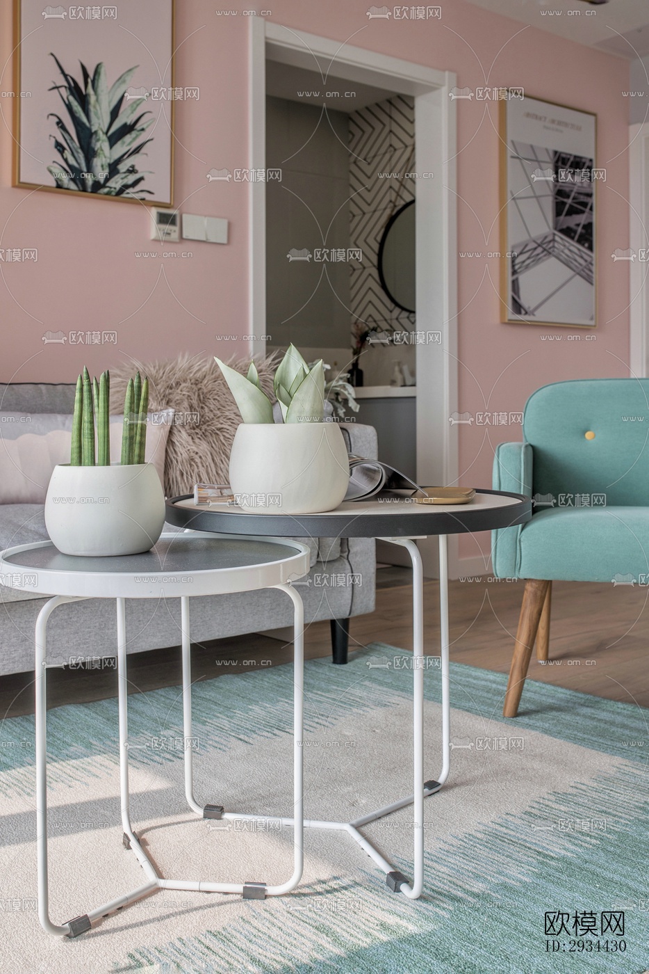 北欧平层效果图下载（渲染图7）