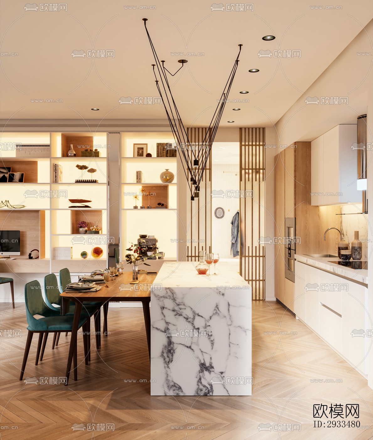 北欧公寓效果图下载（渲染图10）