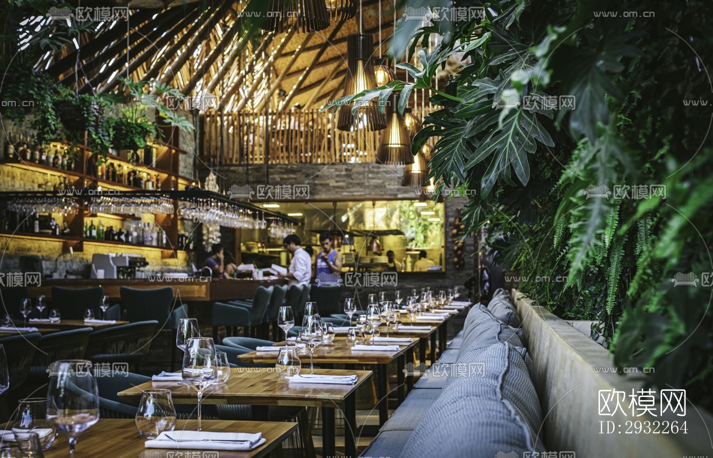 东南亚酒吧效果图下载（渲染图6）