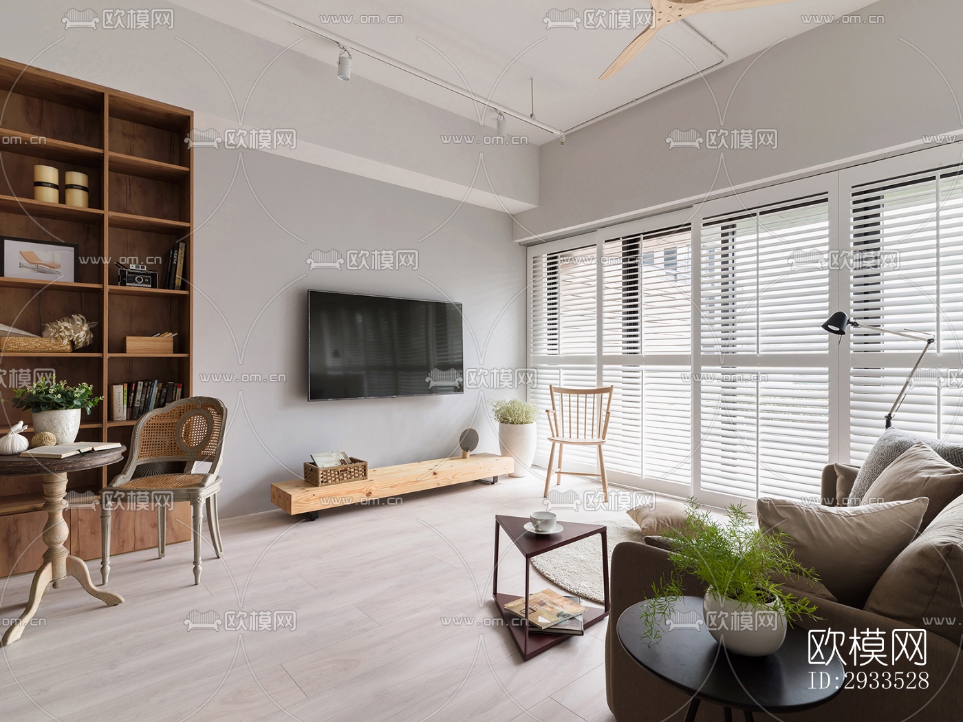 北欧公寓效果图下载（渲染图12）