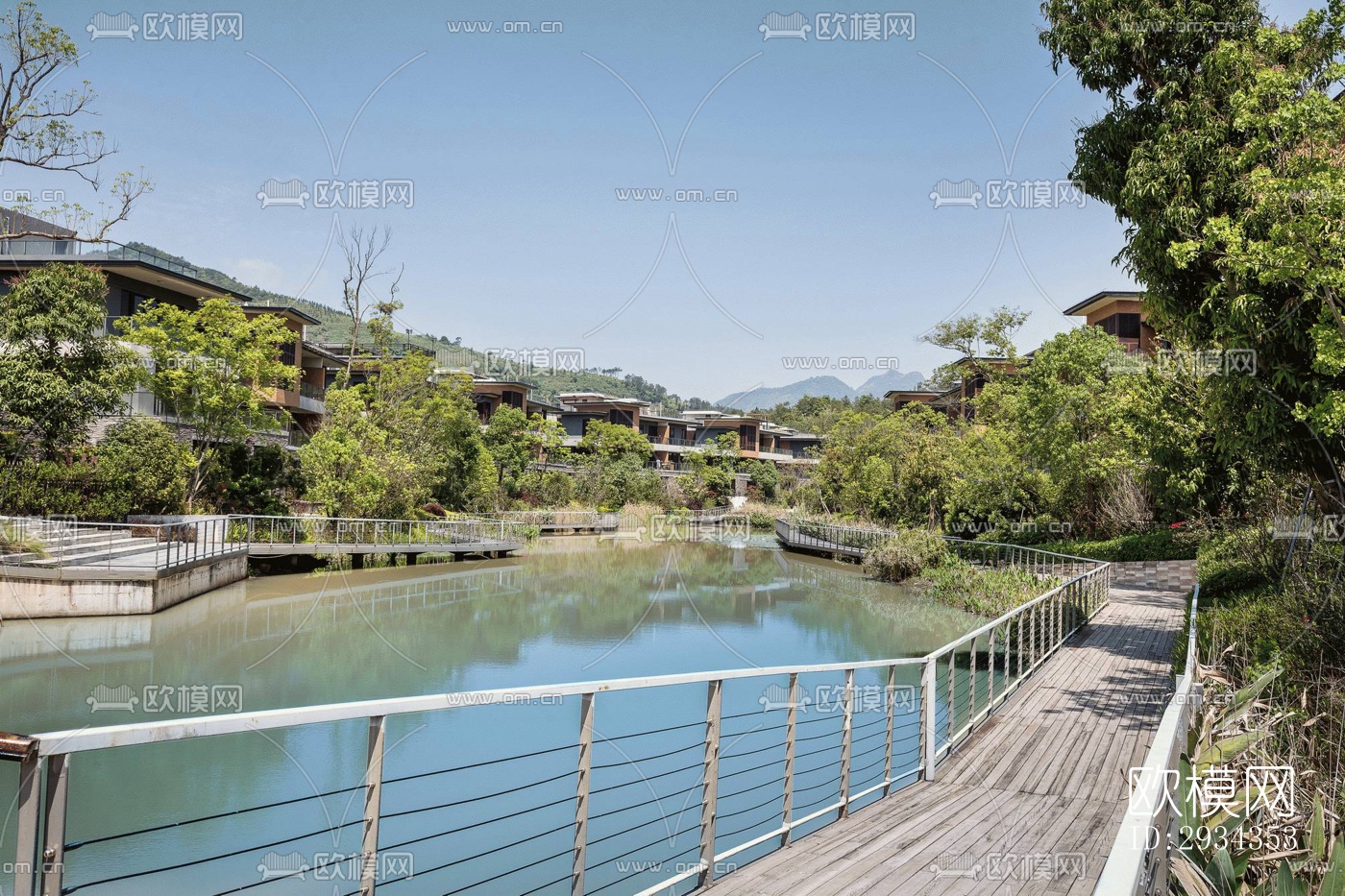 中式平层效果图下载（渲染图12）