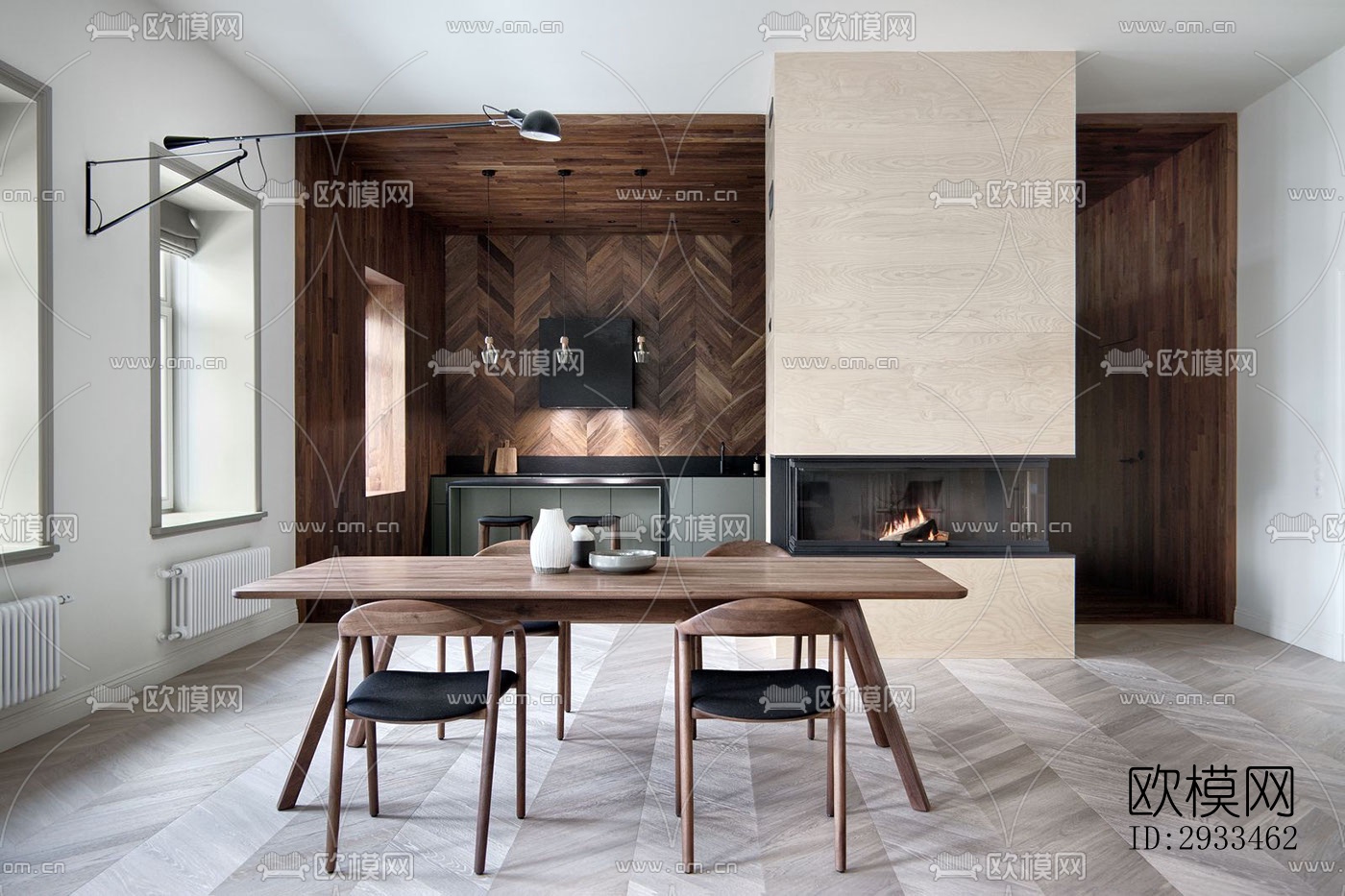 北欧公寓效果图下载（渲染图6）