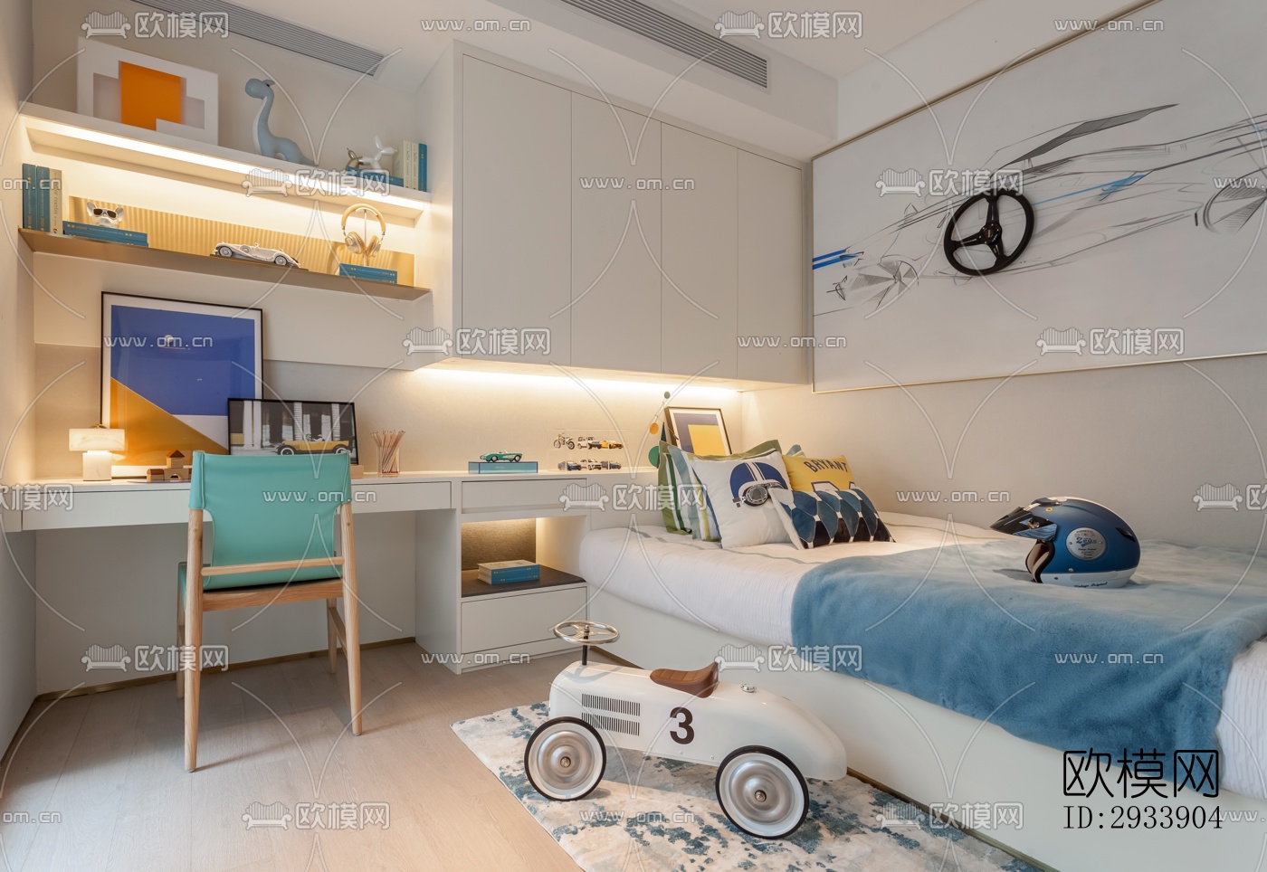 新中式别墅效果图下载（渲染图14）