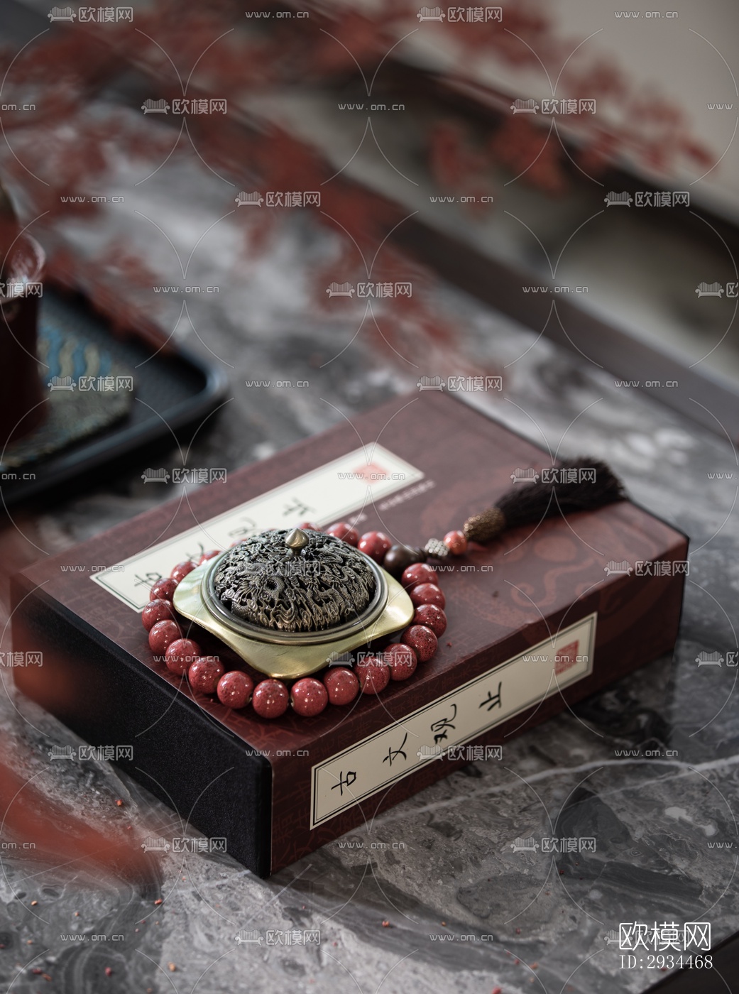 新中式平层效果图下载（渲染图16）