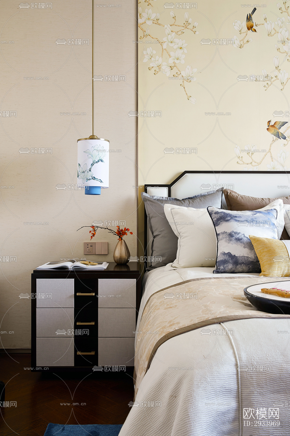 新中式别墅效果图下载（渲染图3）