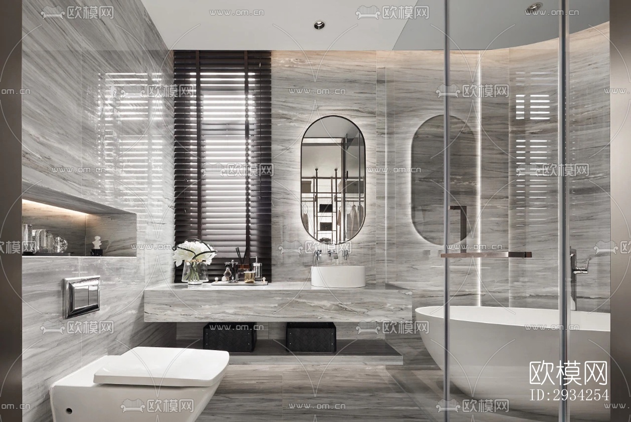 现代复式效果图下载（渲染图6）