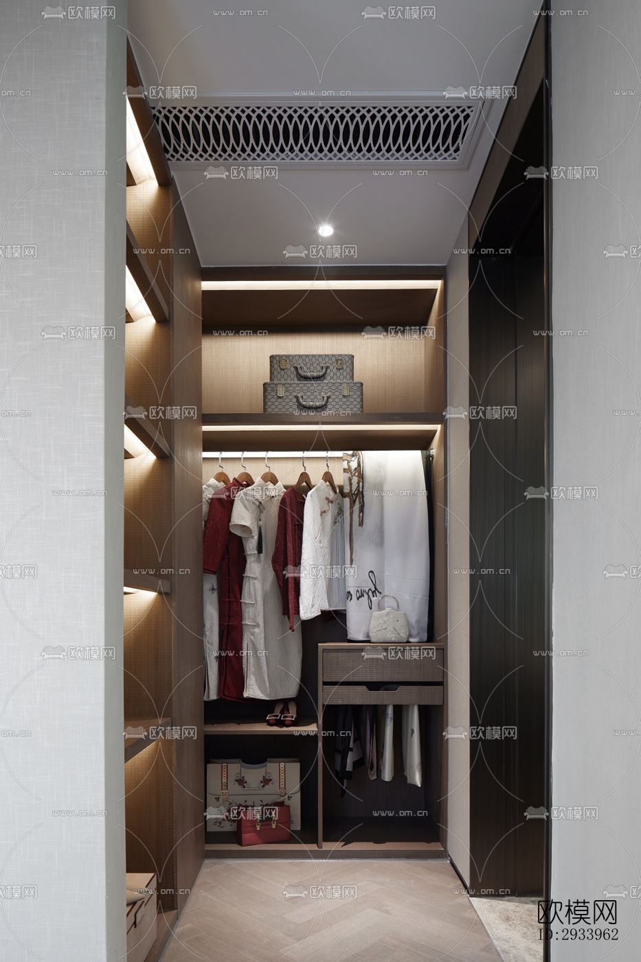 新中式别墅效果图下载（渲染图7）