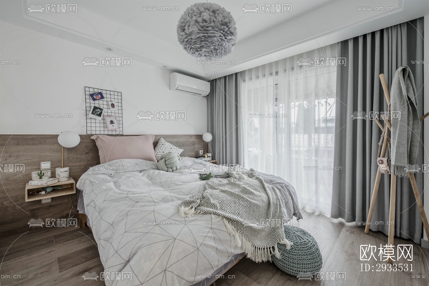 北欧公寓效果图下载（渲染图11）