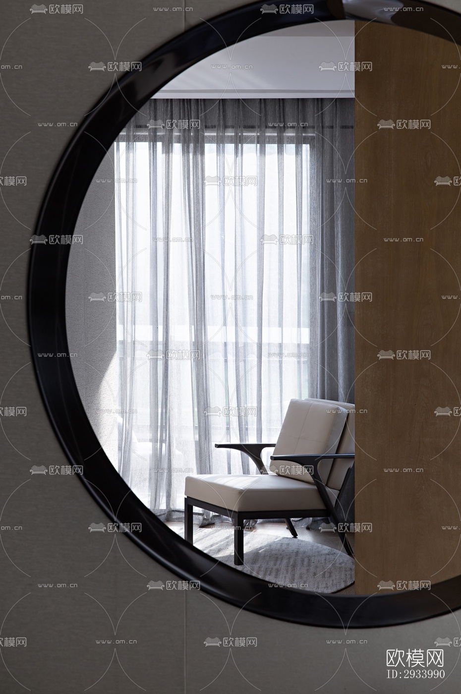 新中式别墅效果图下载（渲染图7）