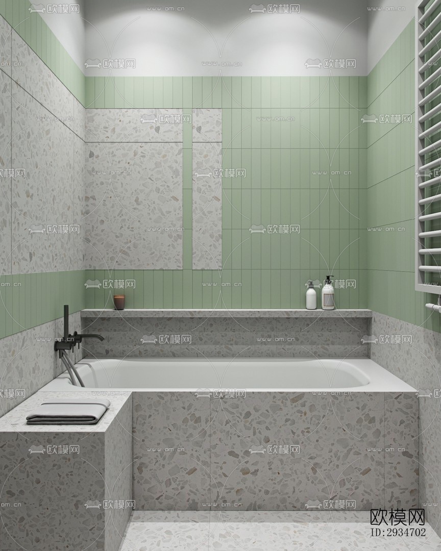 现代平层效果图下载（渲染图13）