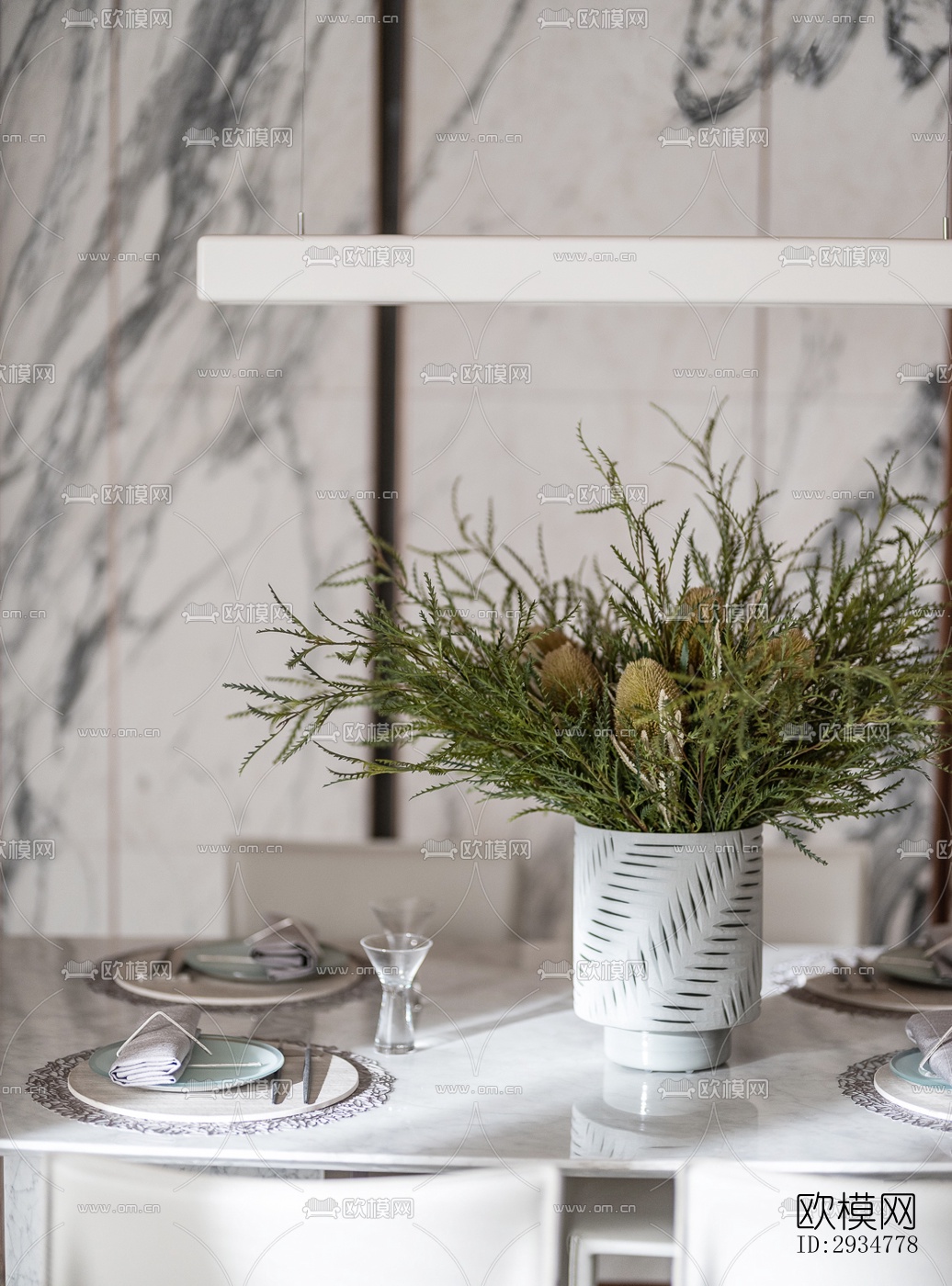 现代平层效果图下载（渲染图6）