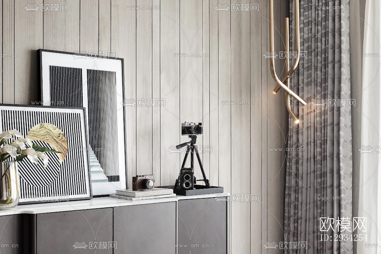 现代复式效果图下载（渲染图8）