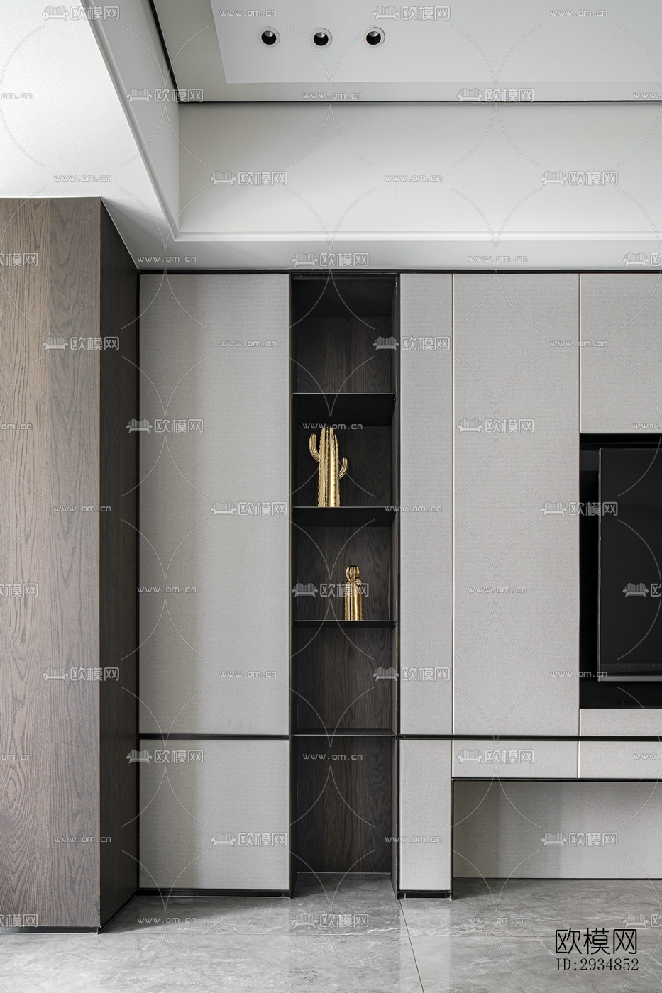 现代平层效果图下载（渲染图18）