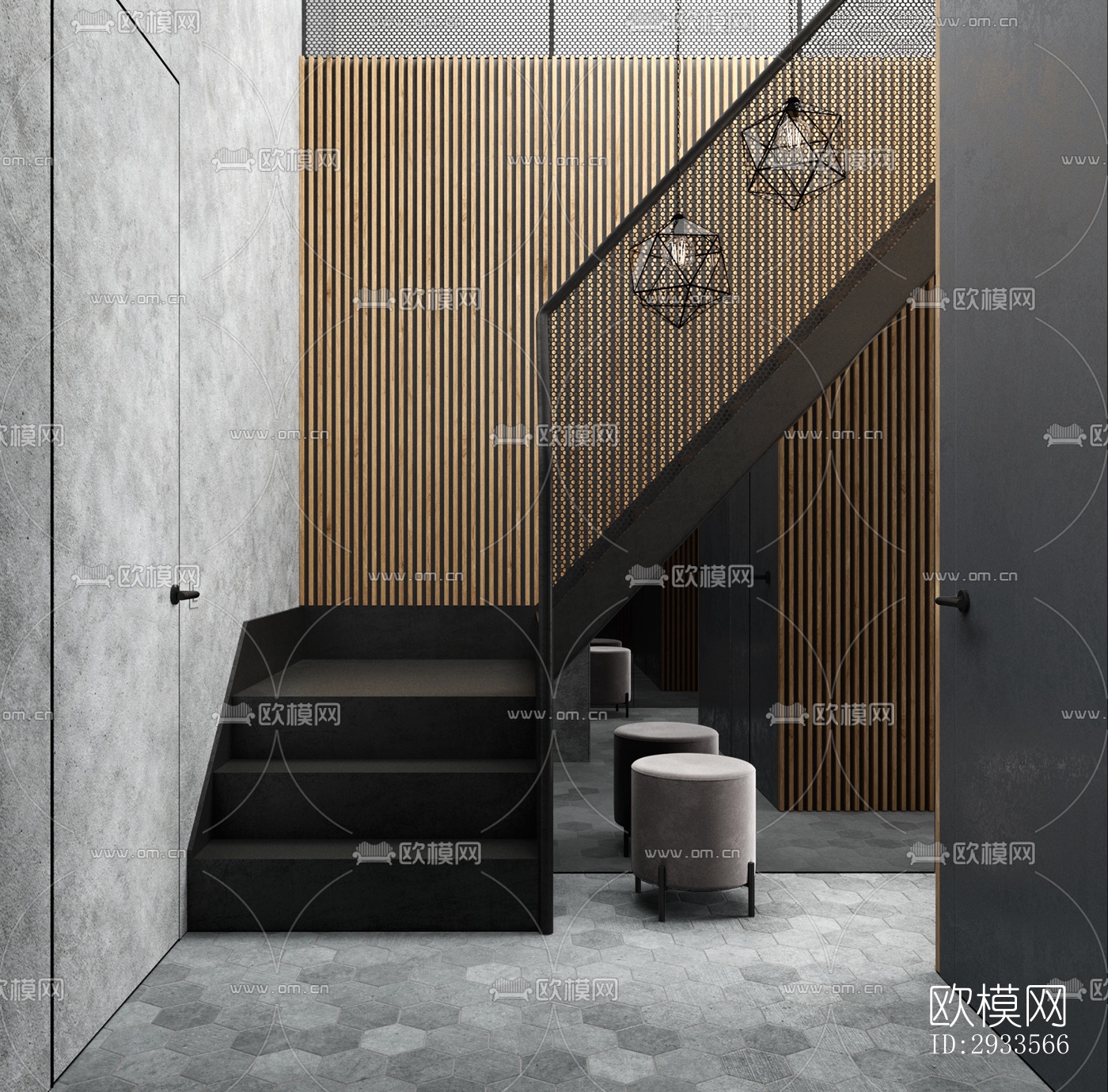 北欧公寓效果图下载（渲染图17）