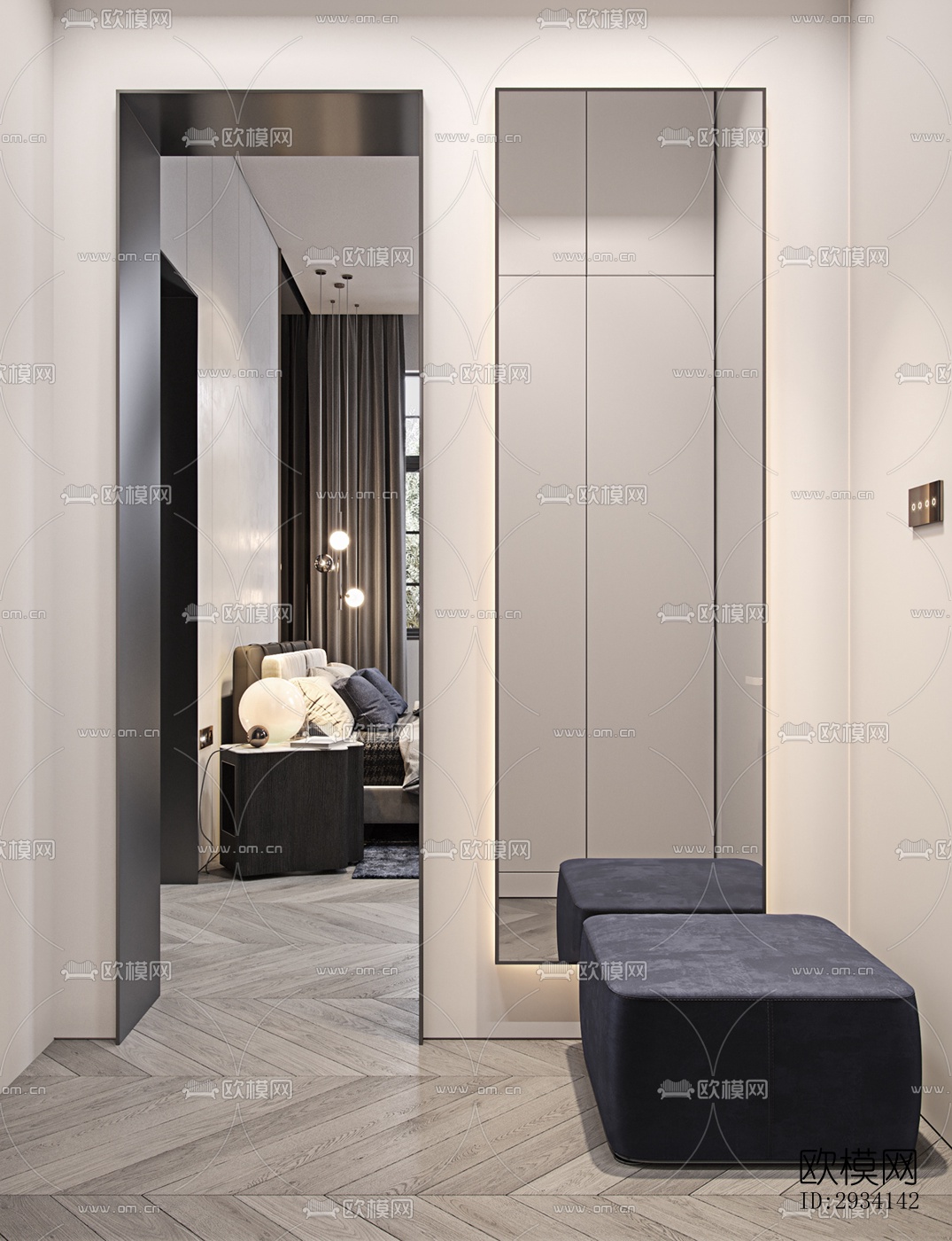 现代别墅效果图下载（渲染图14）