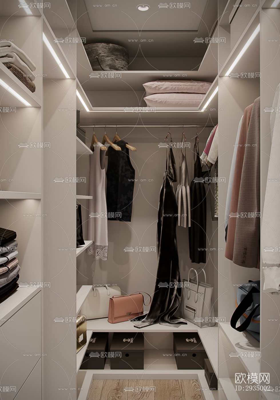 现代平层效果图下载（渲染图19）