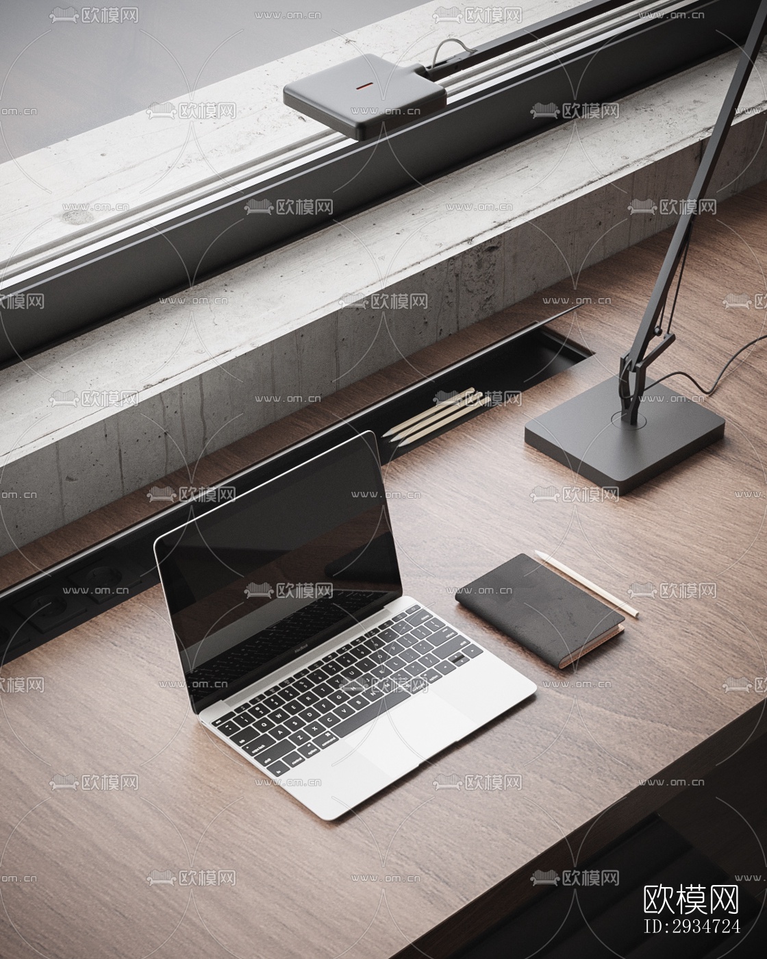 现代平层效果图下载（渲染图11）