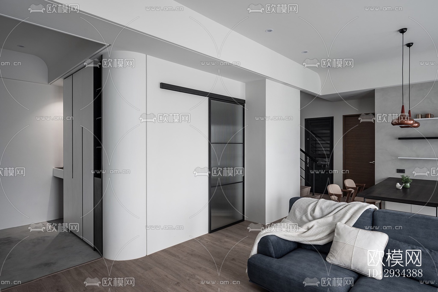 北欧平层效果图下载（渲染图5）