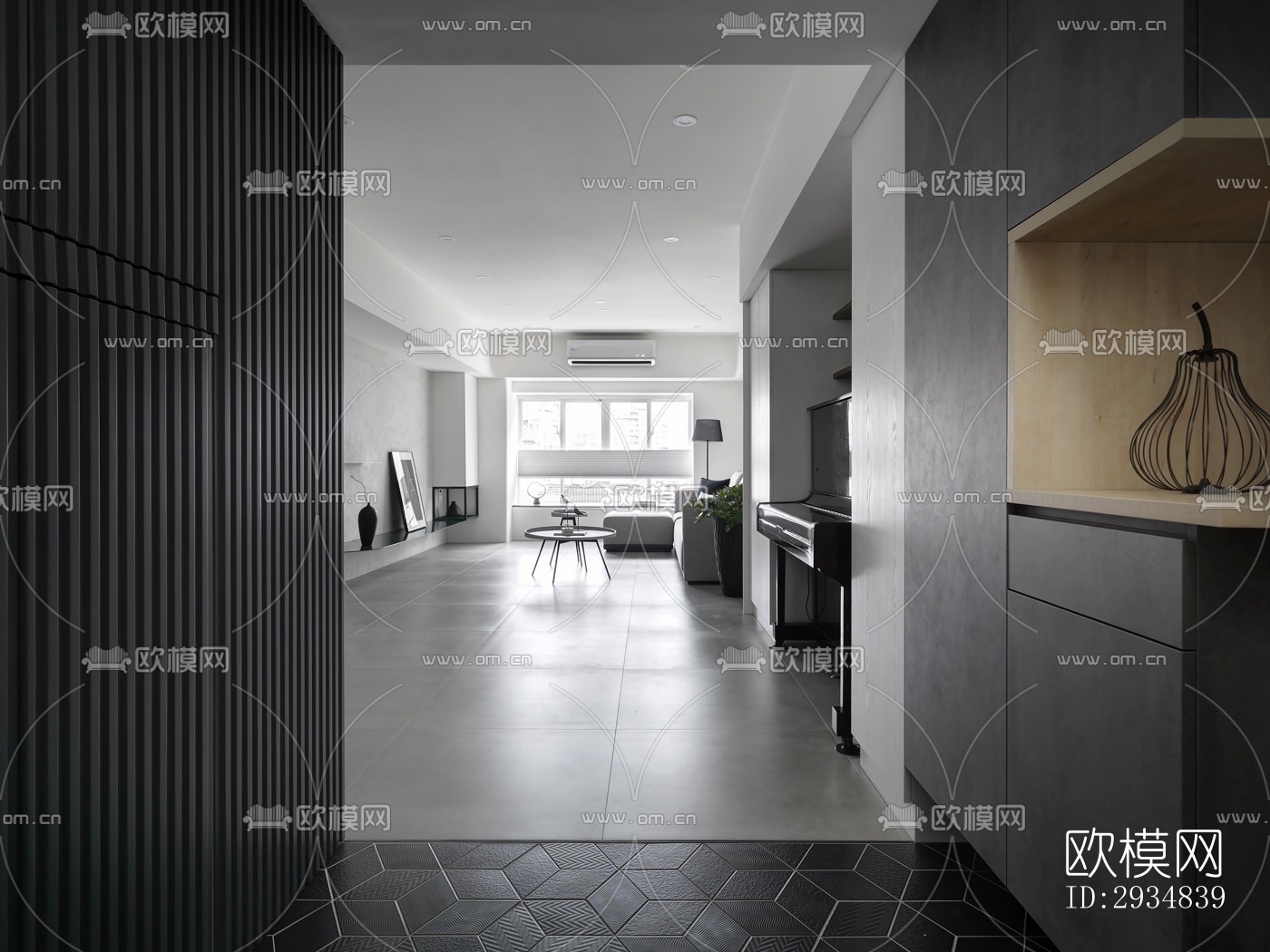 现代平层效果图下载（渲染图16）